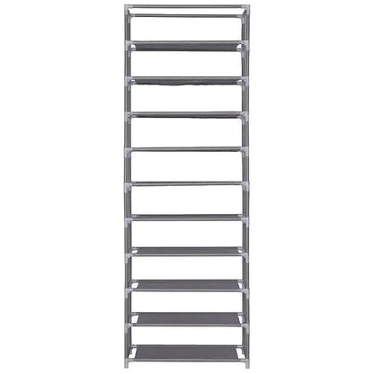 Étagère chaussures en tissu et métal 160x60x30 cm - vente privée 14:691;200007763:203372089