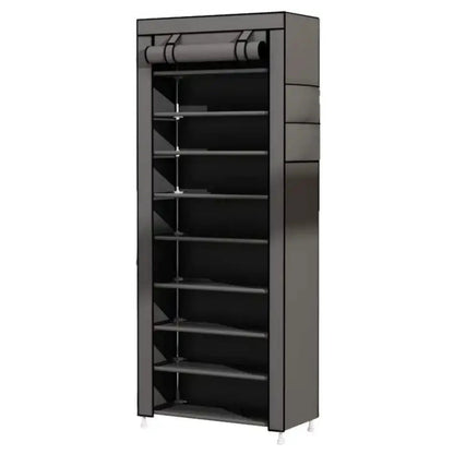 Étagère chaussures en tissu et métal 160x60x30 cm - vente privée 14:691;200007763:203372089