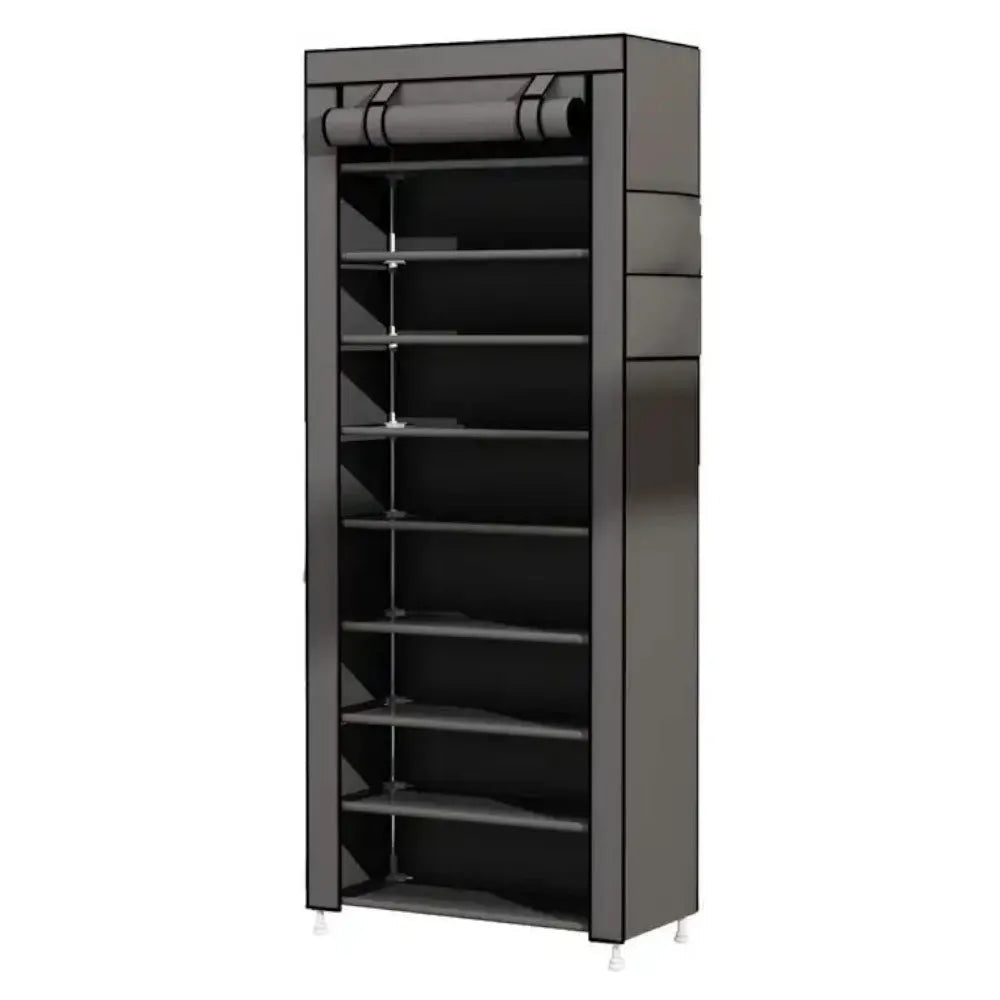 Étagère chaussures en tissu et métal 160x60x30 cm - vente privée 14:691;200007763:203372089