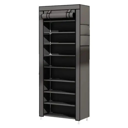 Étagère chaussures en tissu et métal 160x60x30 cm - vente privée 14:691;200007763:203372089