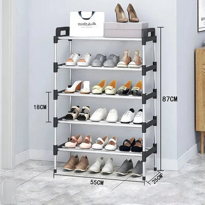 Étagère chaussures multiples étages simple - vente privée 14:200006151Black five layer