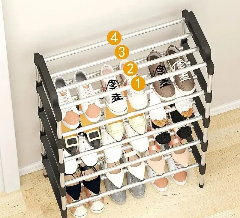 Étagère chaussures multiples étages simple - vente privée 14:200006153Black Seven Layer