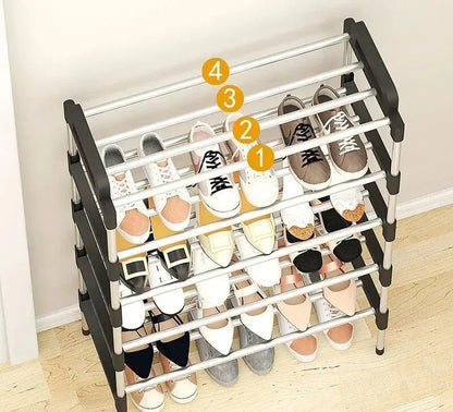 Étagère chaussures multiples étages simple - vente privée 14:200006153Black Seven Layer