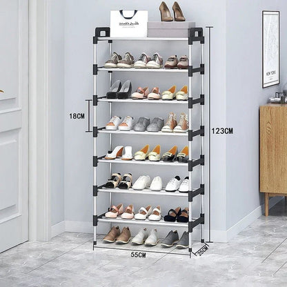 Étagère chaussures multiples étages simple - vente privée 14:200006153Black Seven Layer