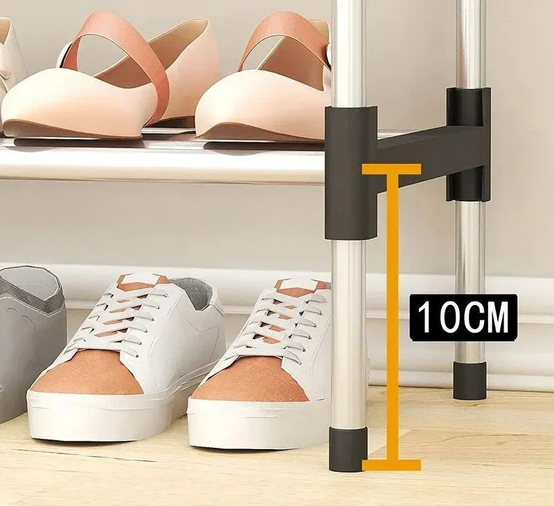 Étagère chaussures multiples étages simple - vente privée 14:200006153Black Seven Layer