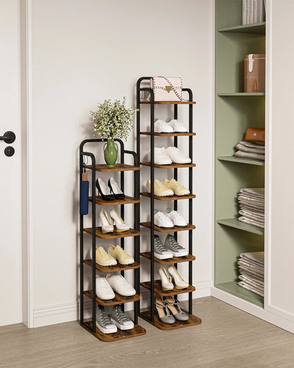 Étagère chaussures verticale tendance - vente privée 14:200000195Rustic Brown;200007763:201336101
