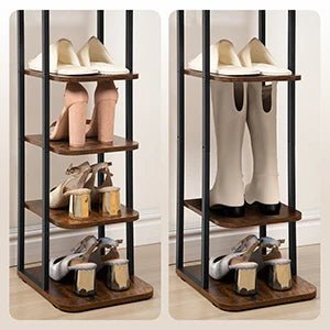 Étagère chaussures verticale tendance - vente privée 14:200000195Rustic Brown;200007763:201336101