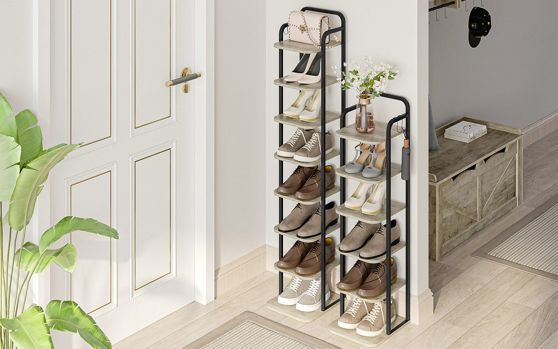 Étagère chaussures verticale tendance - vente privée 14:200000195Rustic Brown;200007763:201336101