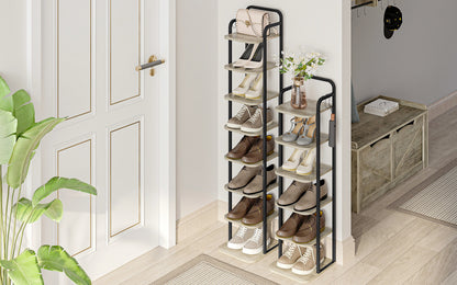 Étagère chaussures verticale tendance - vente privée 14:200000195Rustic Brown;200007763:201336101