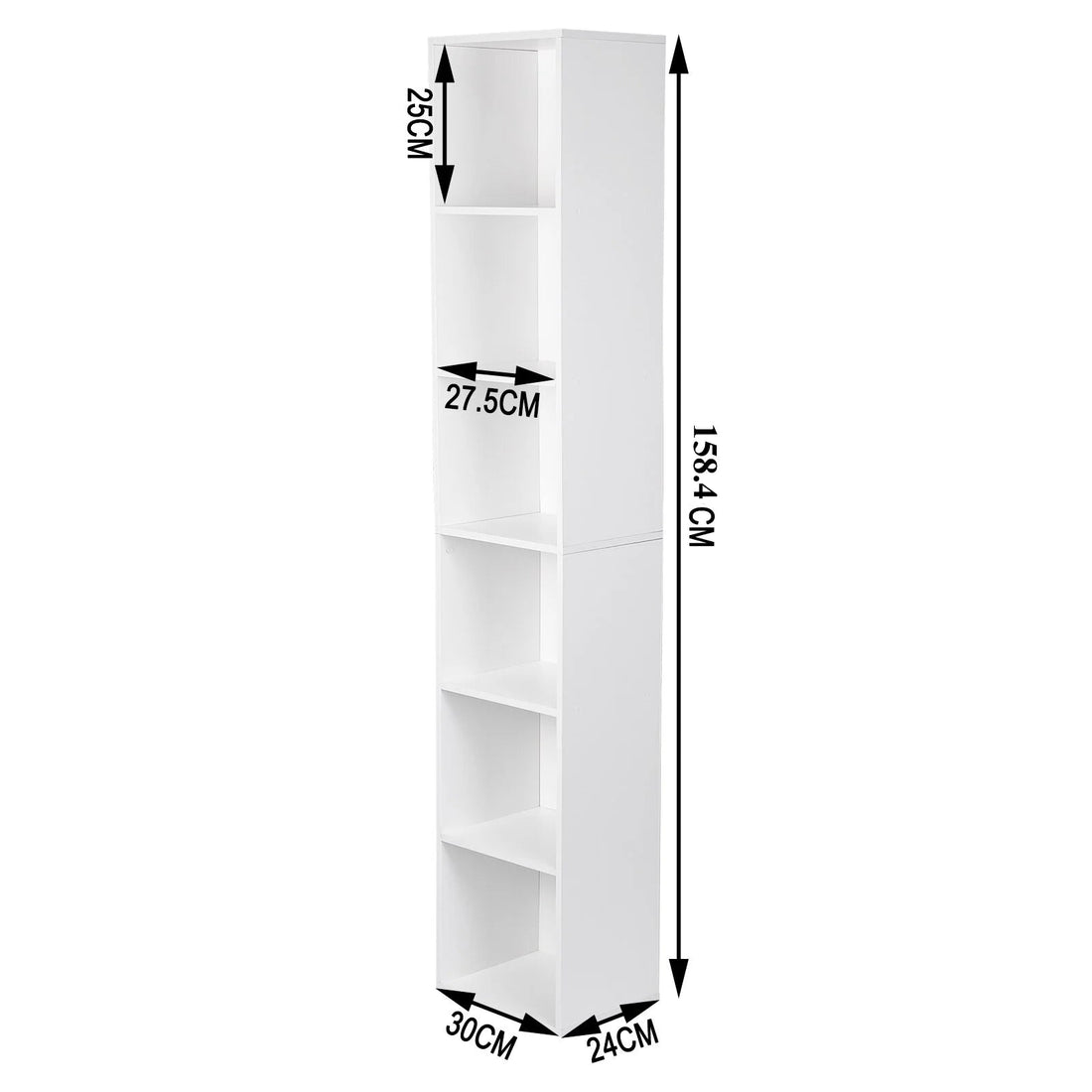 Étagère cube 6 compartiments idéale pour bureau 30x23.5x158.4cm - vente privée 14:29;200007763:201336101
