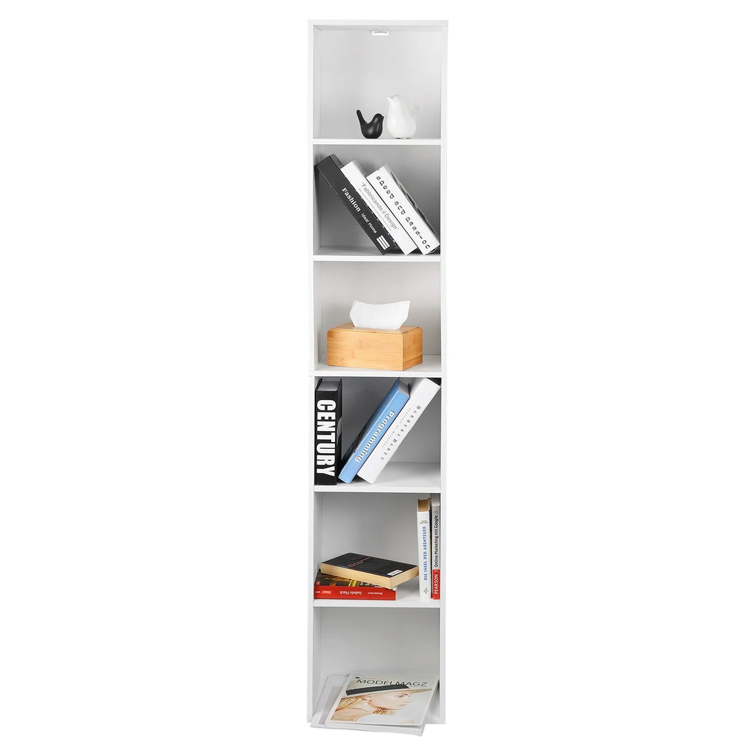 Étagère cube 6 compartiments idéale pour bureau 30x23.5x158.4cm - vente privée 14:29;200007763:201336101