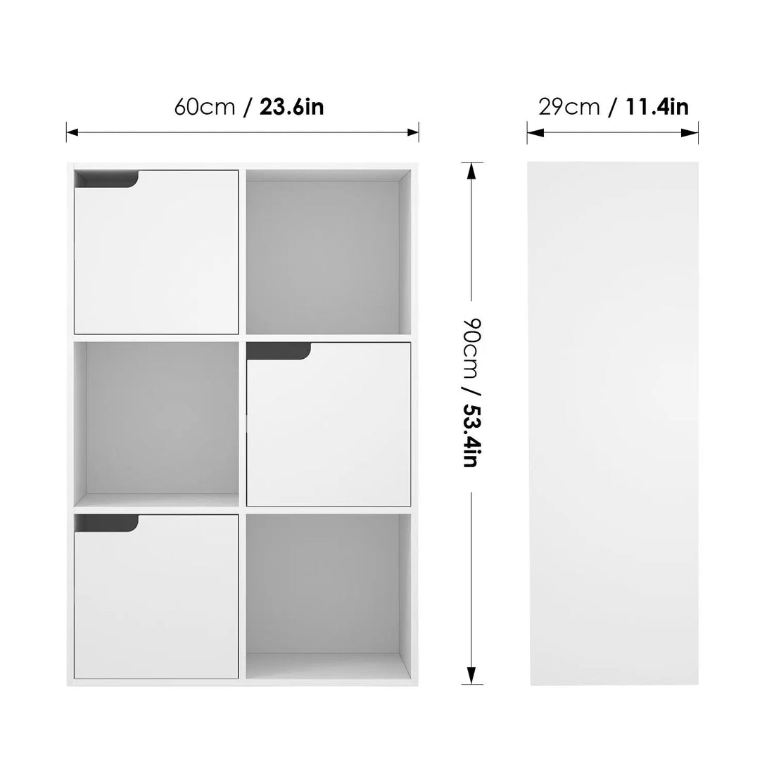 Étagère cube à fermeture 60x29x90 cm - vente privée 200007763:201336101