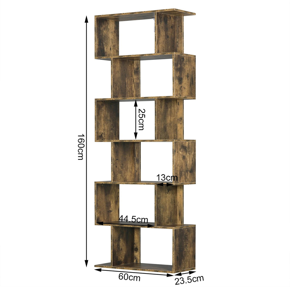 Étagère cube autoportante haute - vente privée 14:365458rustic brown;200007763:201336101