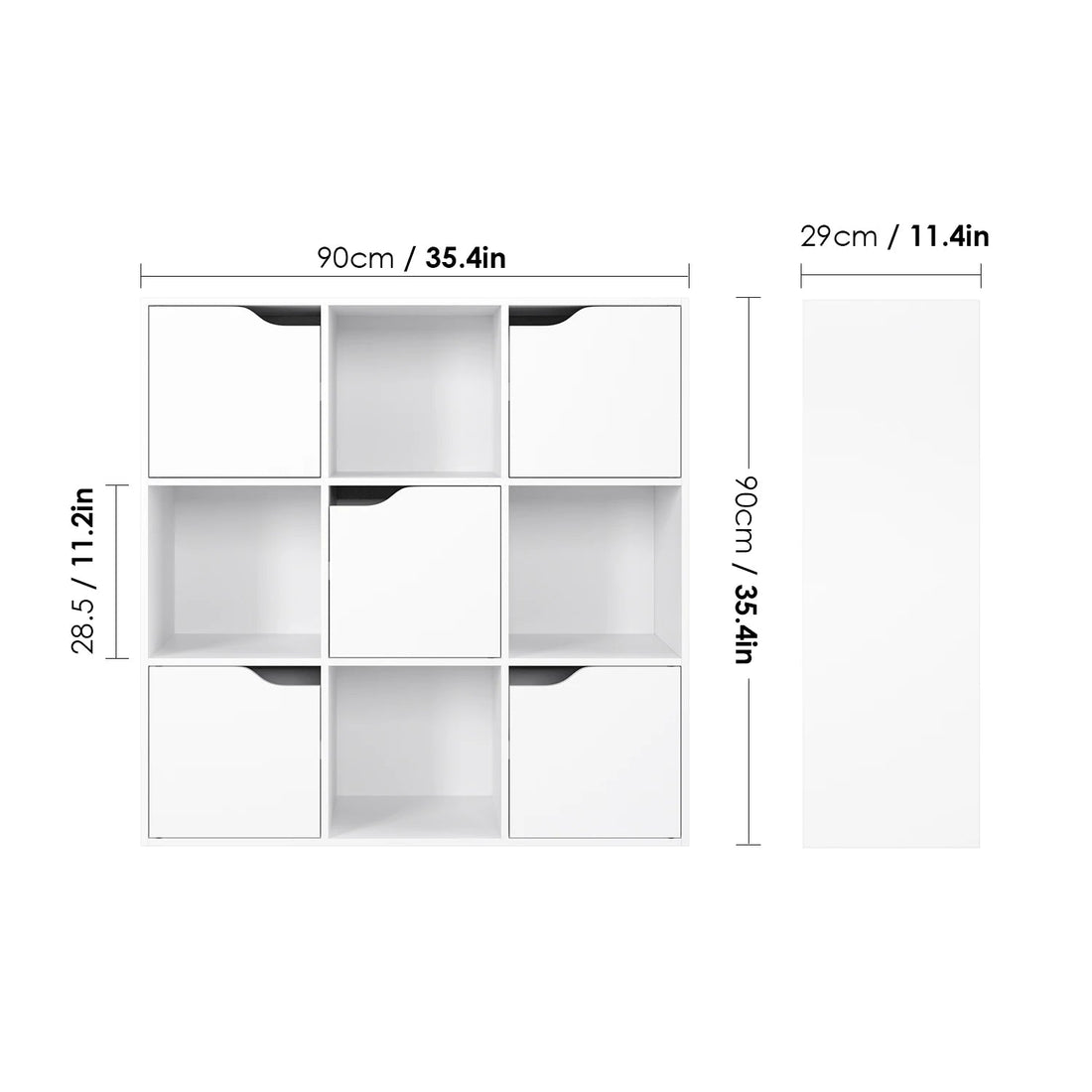 Étagère cube avec porte 90x29x90 cm - vente privée 200007763:201336101