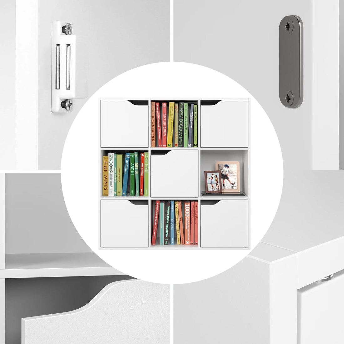 Étagère cube avec porte 90x29x90 cm - vente privée 200007763:201336101