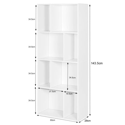 Étagère cube blanche haute à 8 compartiments - vente privée 14:29;200007763:201336101
