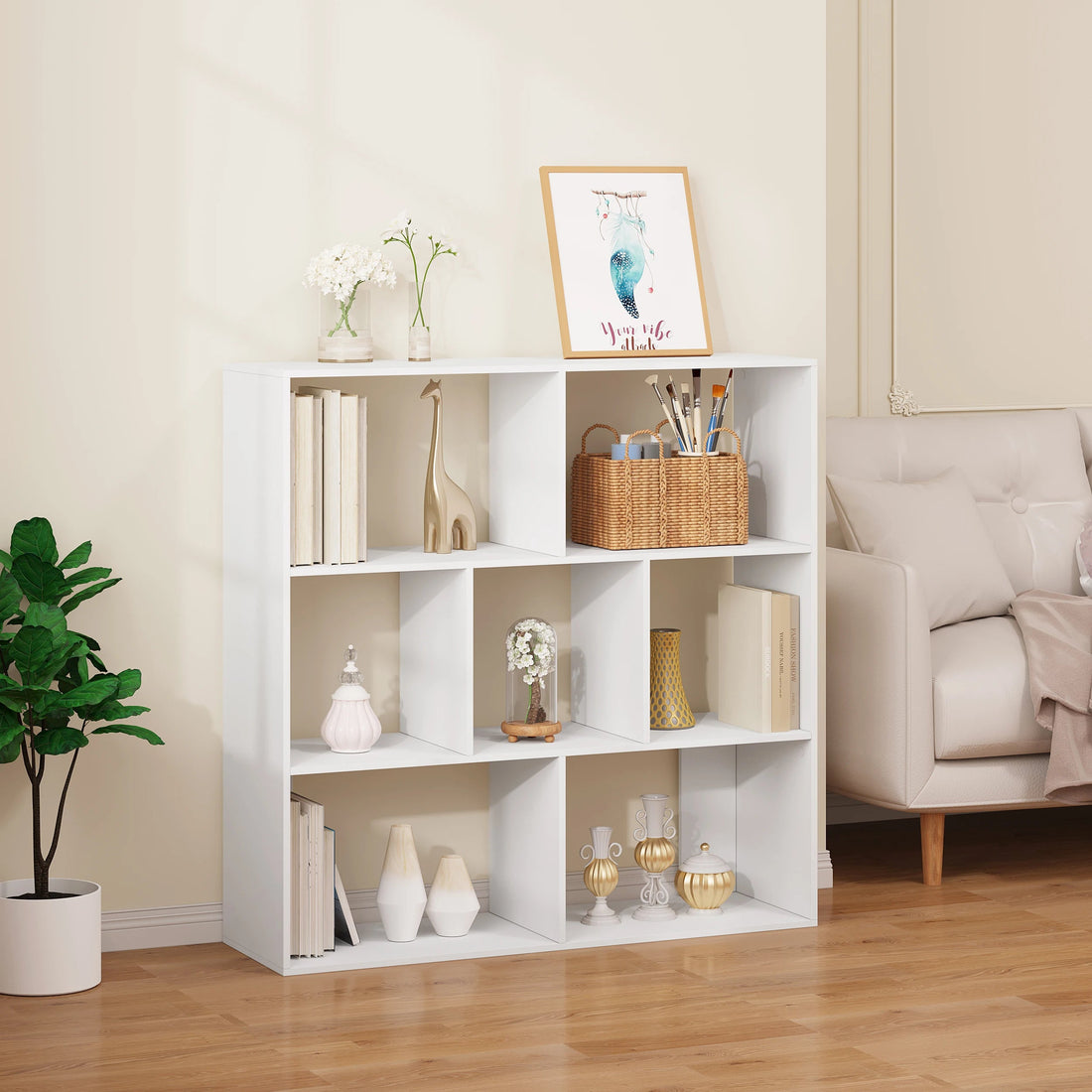 Étagère cube de rangement moderne 100x100x30cm - vente privée 14:29;200007763:201336101
