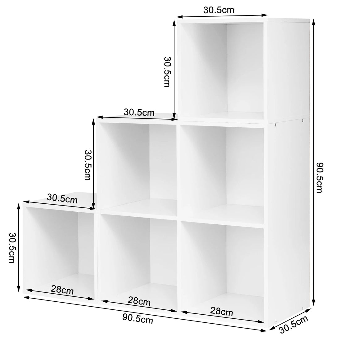 Étagère cube escalier à 3 niveaux - vente privée 14:29;200007763:201336101
