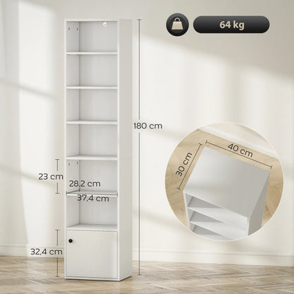 Étagère cube étroite simple 40X30X180 cm - vente privée 14:29;200007763:201336104