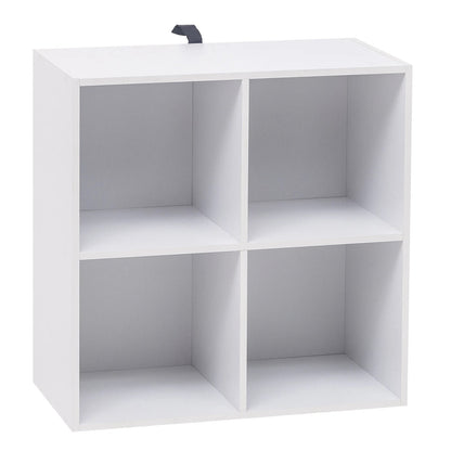 Étagère cube gris en bois avec 4 rangements - vente privée 14:29;200007763:201336101