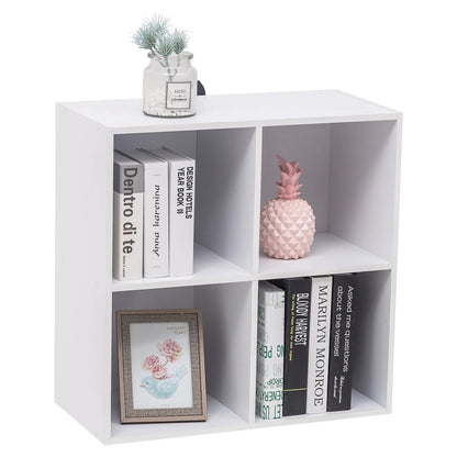Étagère cube gris en bois avec 4 rangements - vente privée 14:365458light oak;200007763:201336101