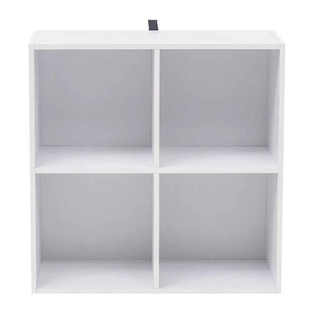 Étagère cube gris en bois avec 4 rangements - vente privée 14:365458light oak;200007763:201336101