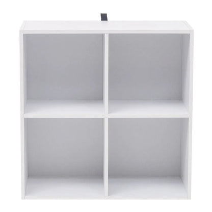 Étagère cube gris en bois avec 4 rangements - vente privée 14:365458light oak;200007763:201336101