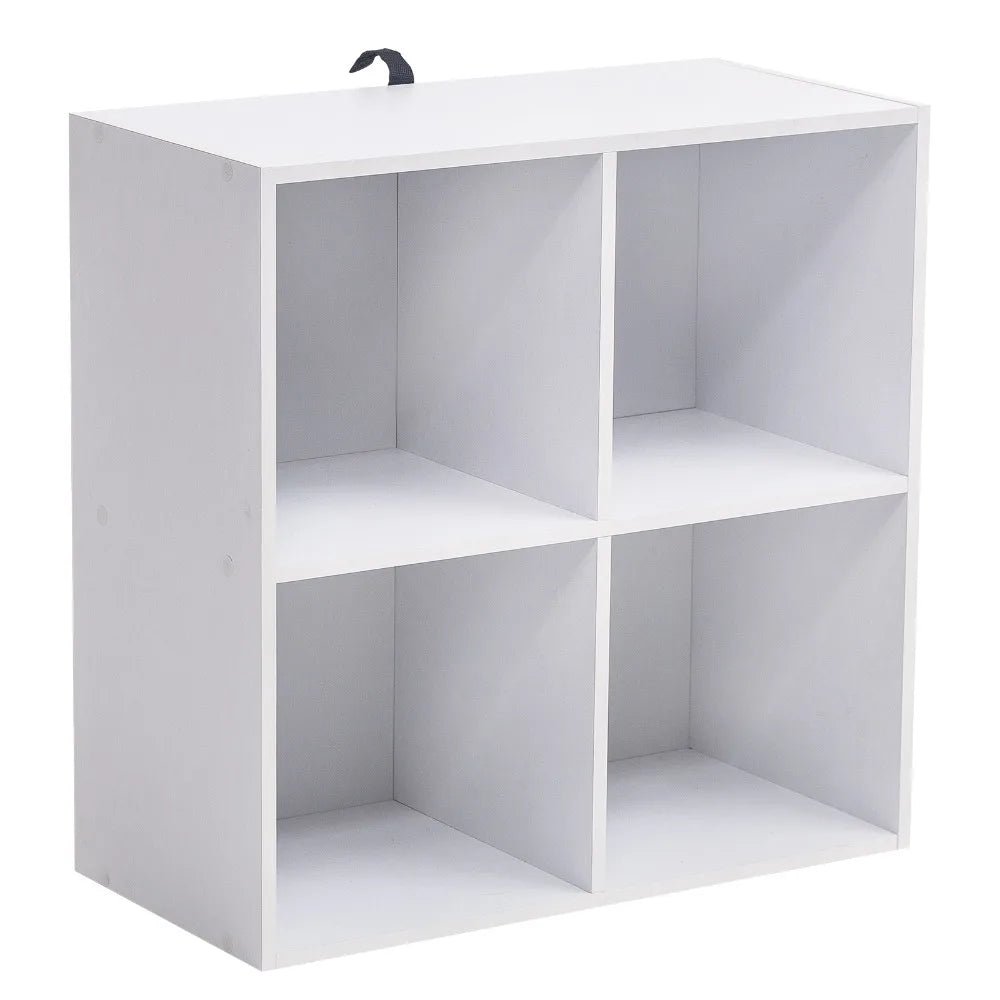 Étagère cube gris en bois avec 4 rangements - vente privée 14:365458light oak;200007763:201336101