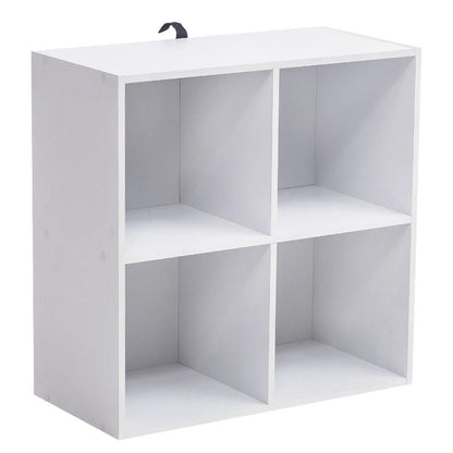 Étagère cube gris en bois avec 4 rangements - vente privée 14:365458light oak;200007763:201336101