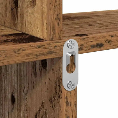 Étagère cube murale bois 80x15x78.5 cm - vente privée 14:200006155Brown;200007763:201336342