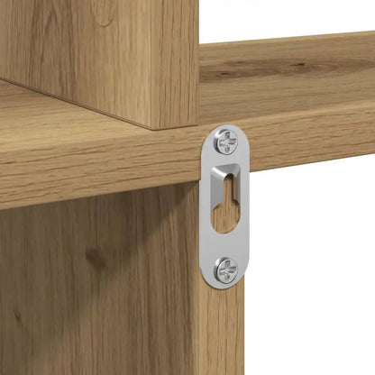 Étagère cube murale bois 80x15x78.5 cm - vente privée 14:200006155Brown;200007763:201336342
