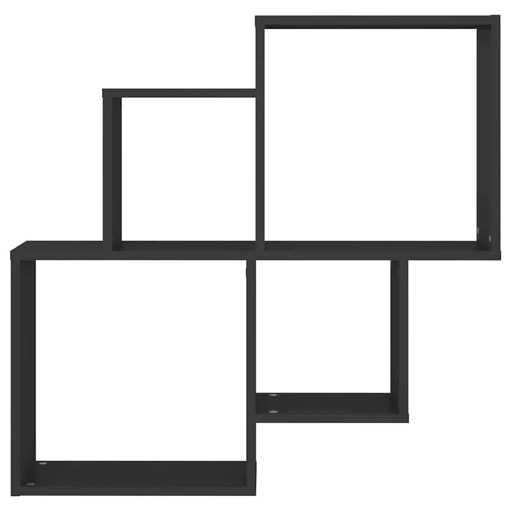 Étagère cube murale bois 80x15x78.5 cm - vente privée 14:200006155Brown;200007763:201336342