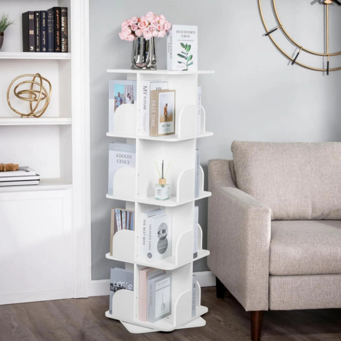 Étagère cube pivotante en bois - vente privée 14:29;200007763:201336101