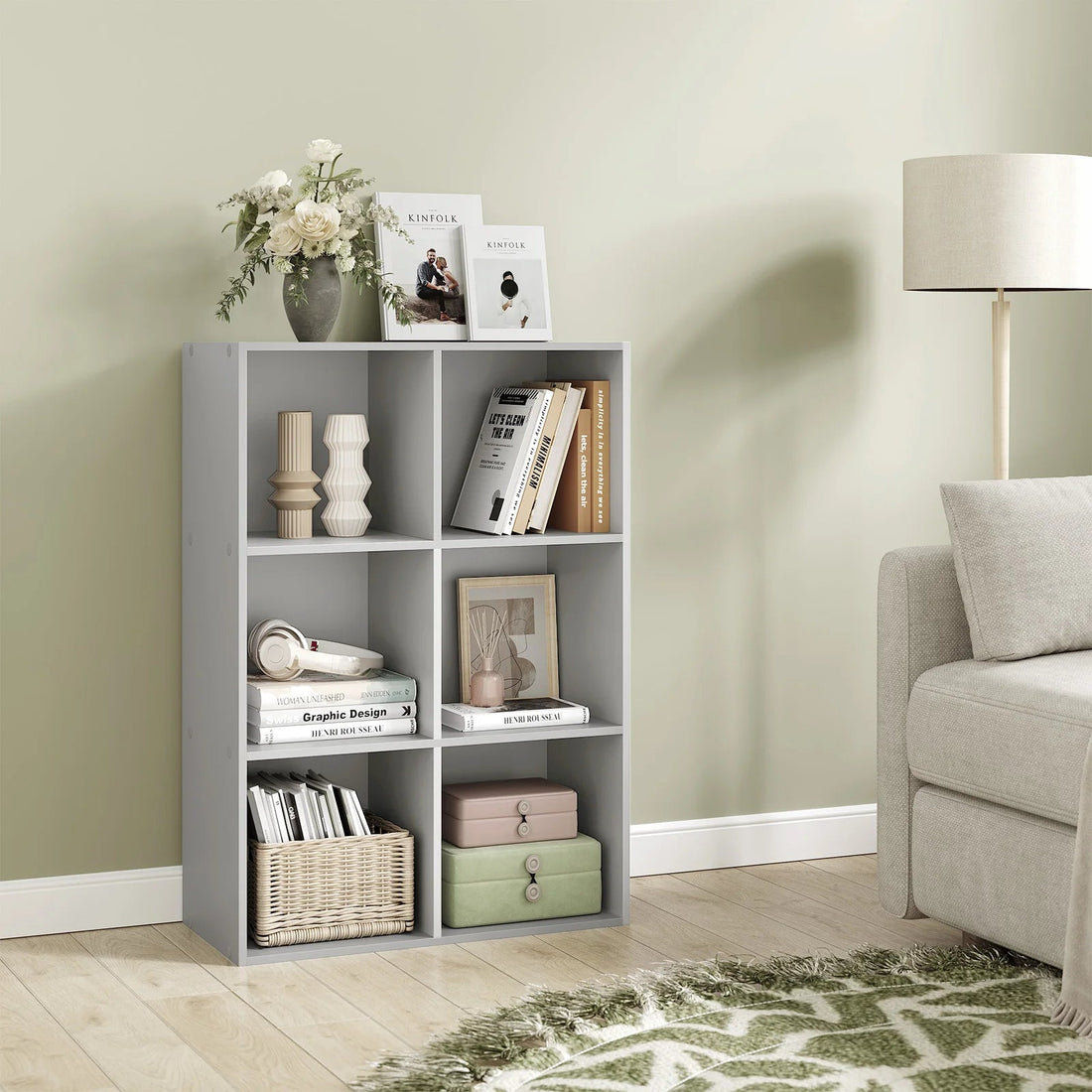 Étagère cube rangement en bois - vente privée 14:496Oak 29x59.6x59.8cm;200007763:201336101