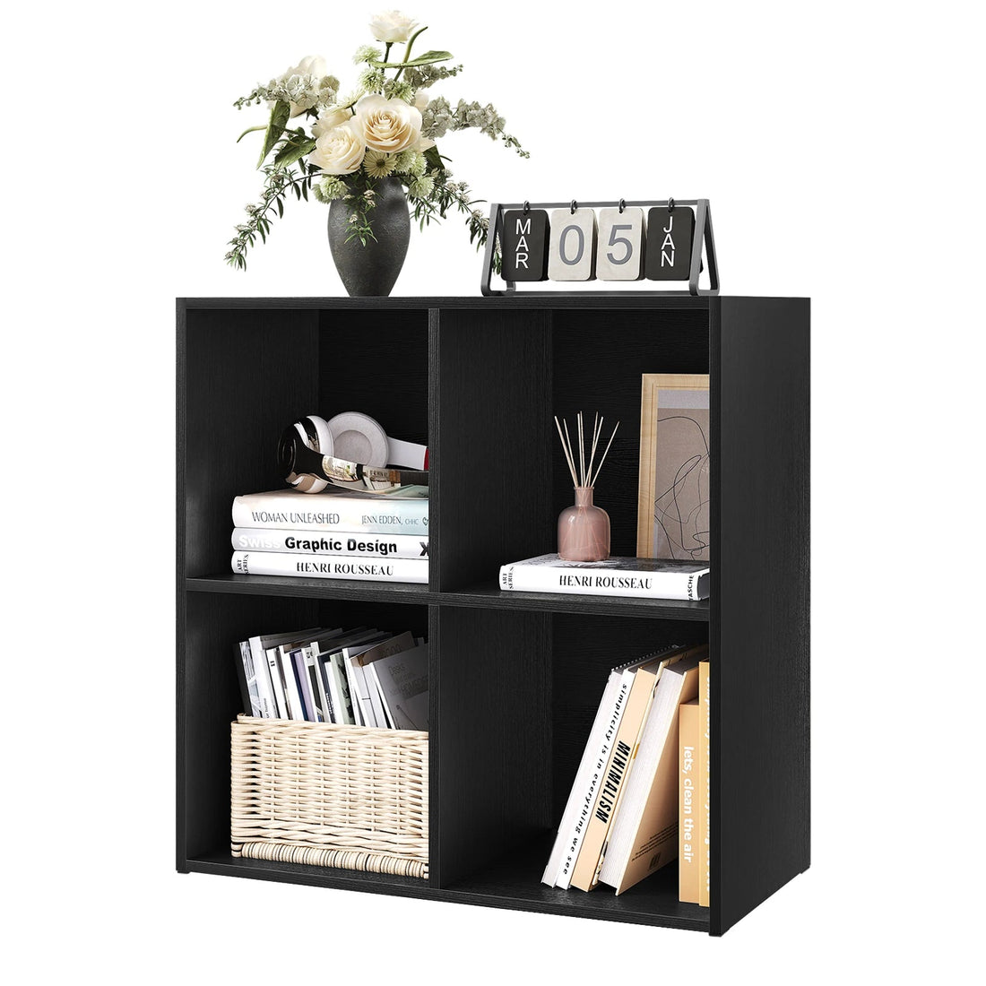 Étagère cube rangement en bois - vente privée 14:496Oak 29x59.6x59.8cm;200007763:201336101