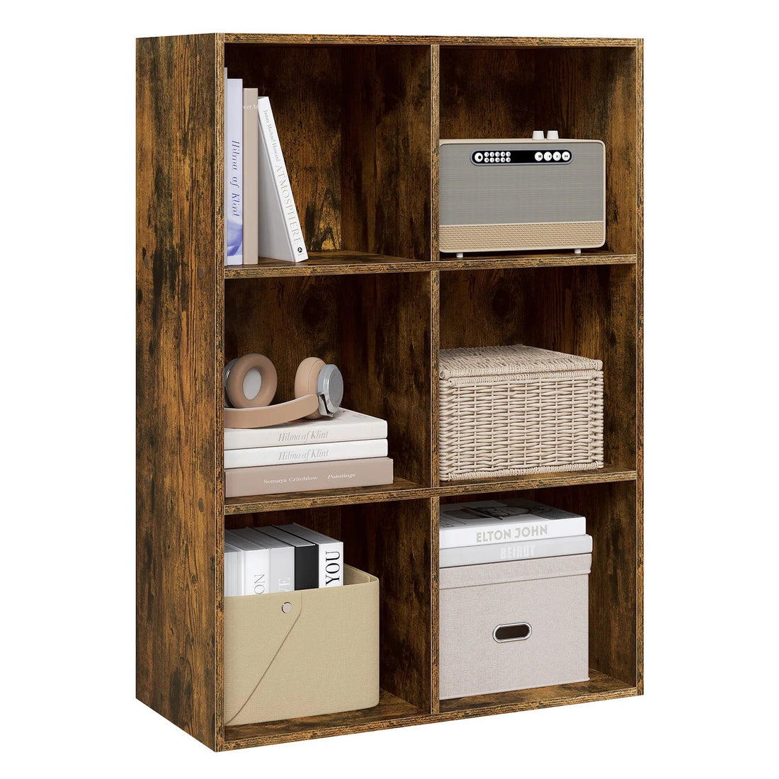 Étagère cube rangement en bois - vente privée 14:496Oak 29x59.6x59.8cm;200007763:201336101