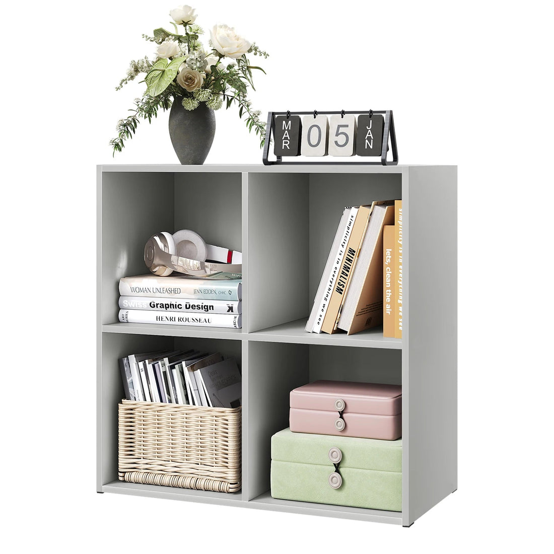 Étagère cube rangement en bois - vente privée 14:496Oak 29x59.6x59.8cm;200007763:201336101