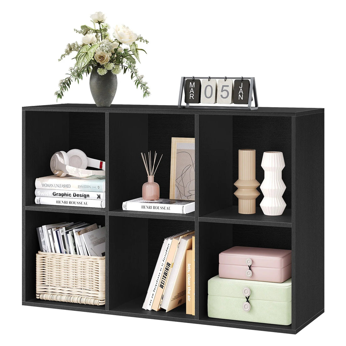 Étagère cube rangement en bois - vente privée 14:496Oak 29x59.6x59.8cm;200007763:201336101