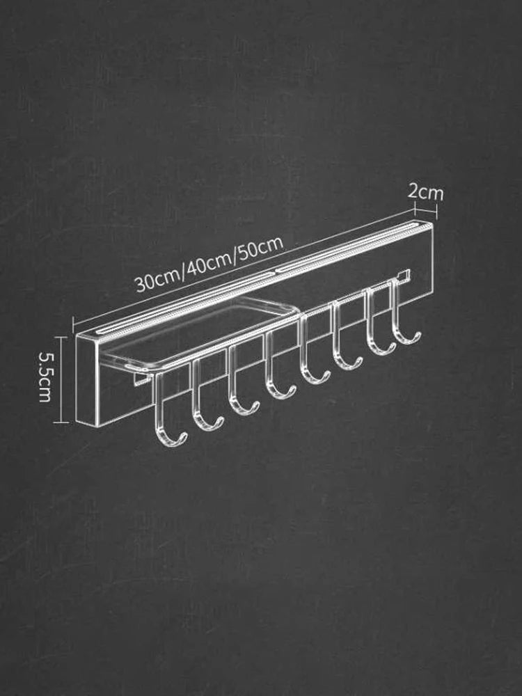 étagère cuisine inox - vente privée 14:20000615130cm with 4 hooks