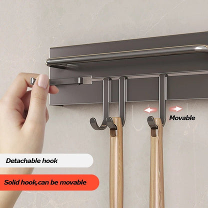 étagère cuisine inox - vente privée 14:20000615130cm with 4 hooks