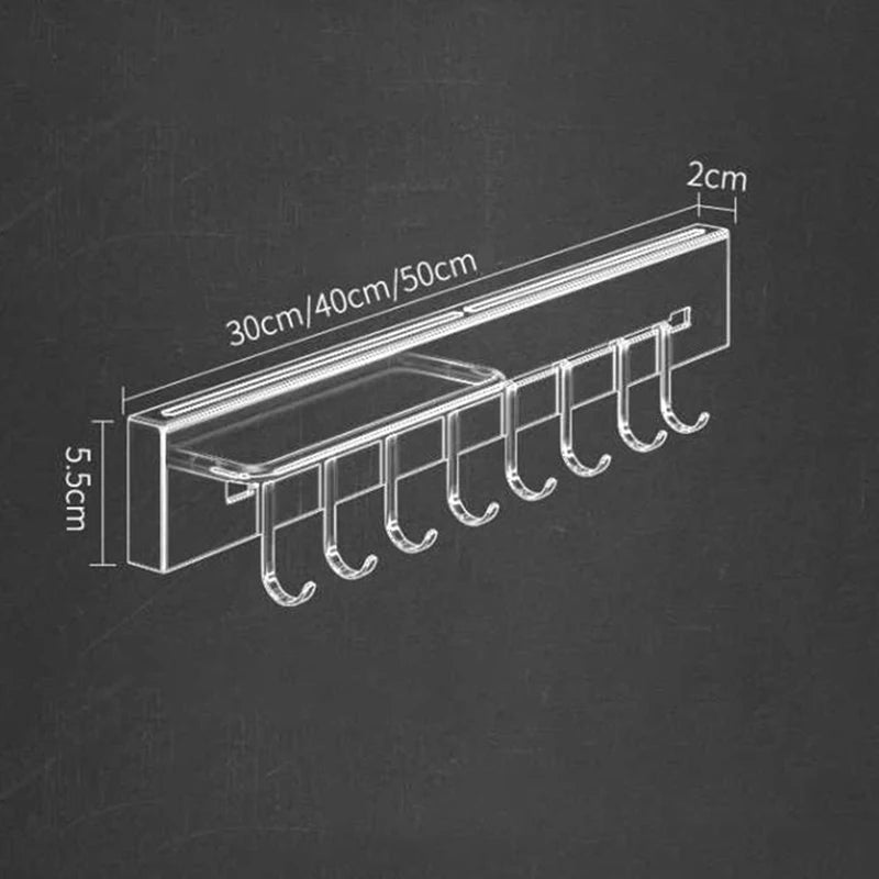 étagère cuisine inox - vente privée 14:20000615130cm with 4 hooks