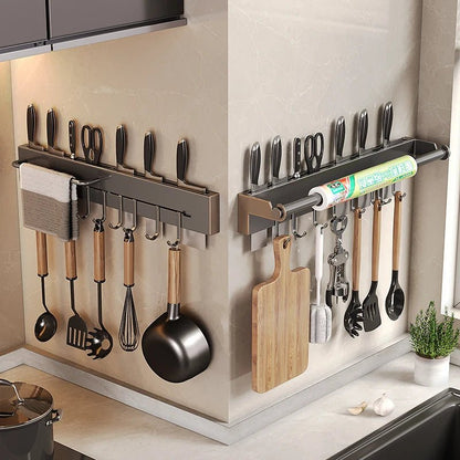 étagère cuisine inox - vente privée 14:20000615130cm with 4 hooks