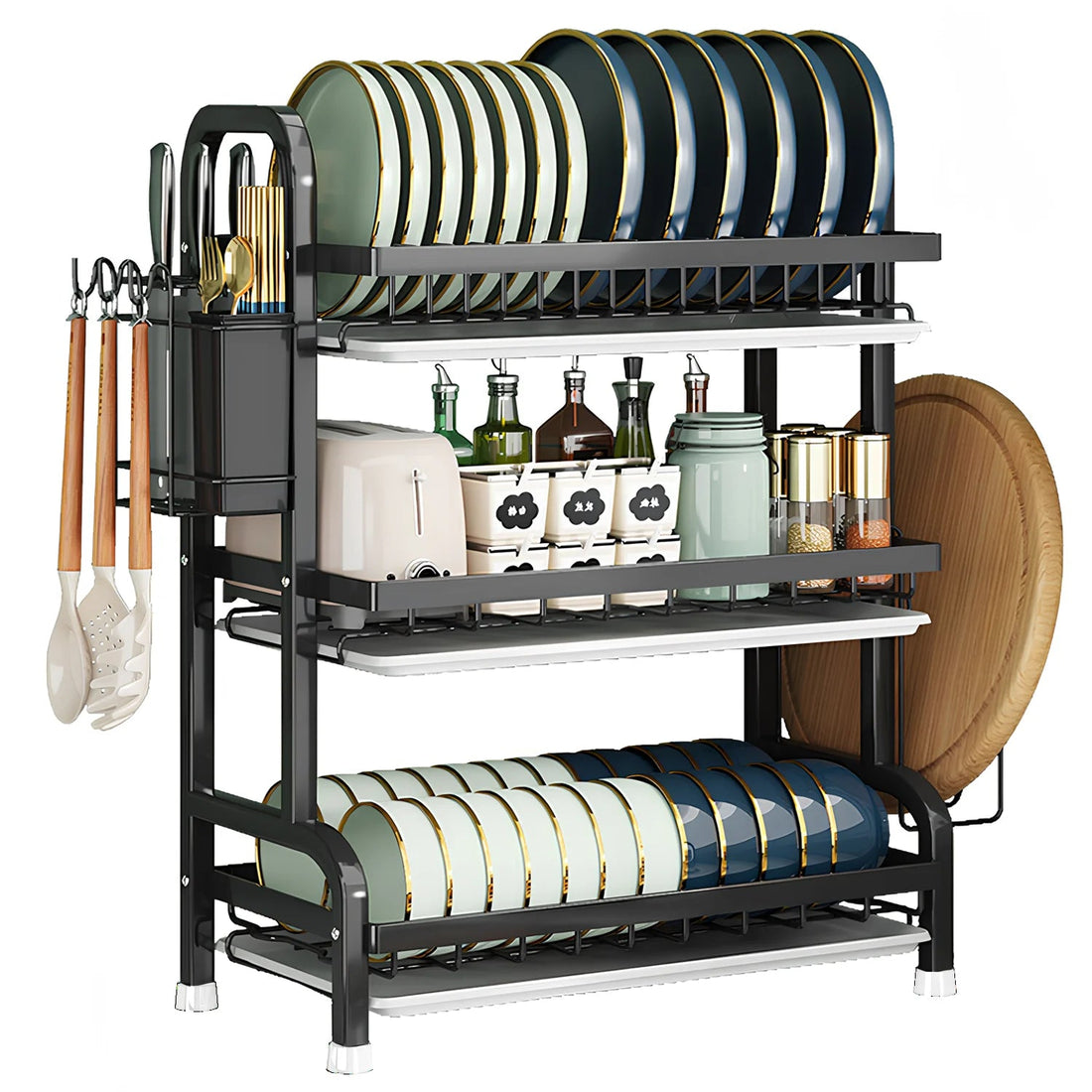 étagère cuisine métallique - vente privée 14:193black;200007763:201336101