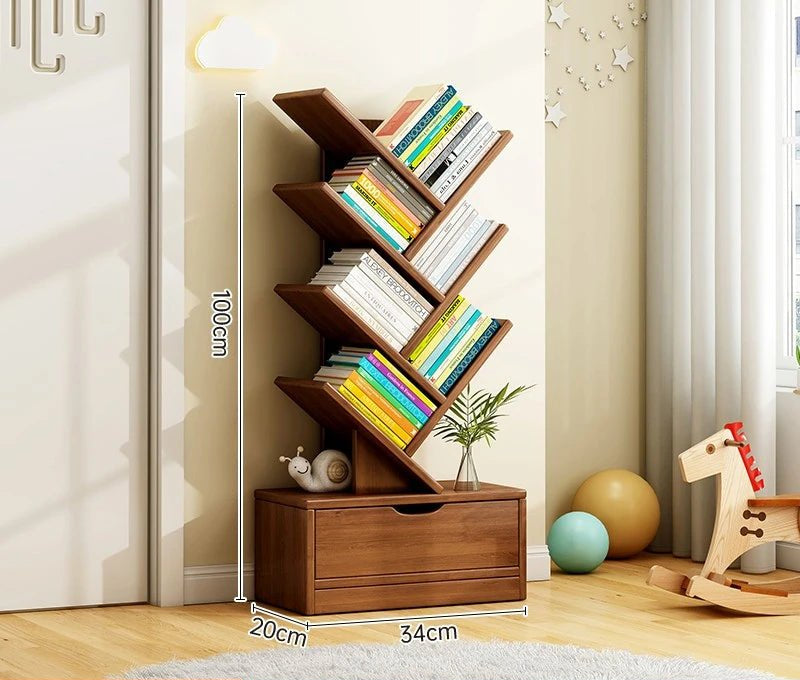 Étagère d'angle bois de luxe - vente privée 14:10Smoky 34x20x100CM