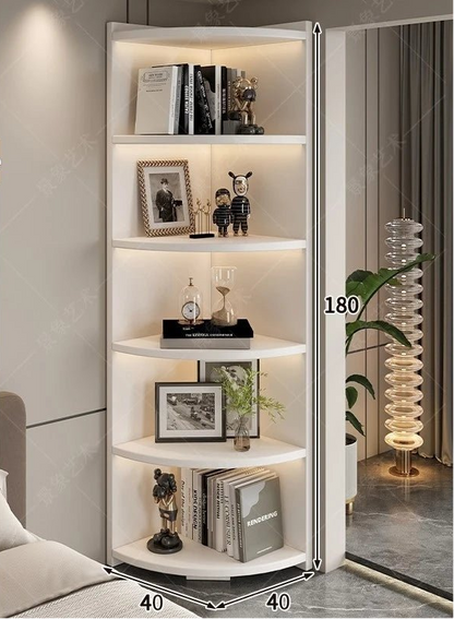 Étagère d'angle bois massif en forme d'éventail - vente privée 14:1000187866-white-40-180