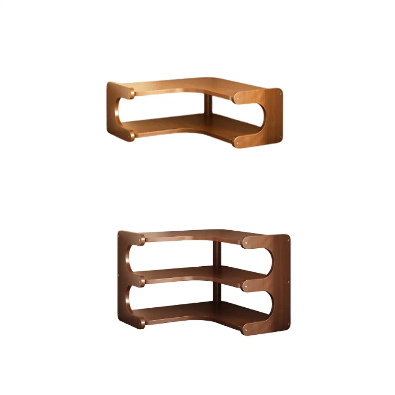 Étagère d'angle cuisine en bois massif - 5:20000418535x35x13cm