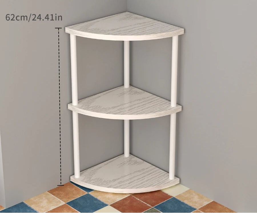 Étagère d'angle design simple à plusieurs étages - vente privée 14:193white-3 layer;200007763:201336100
