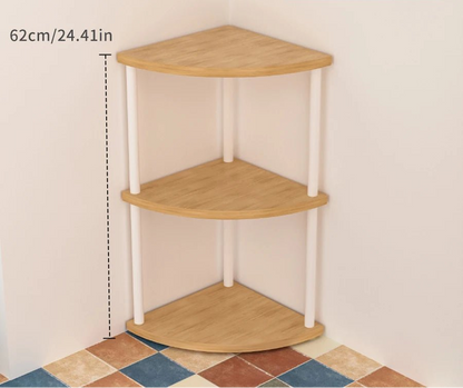 Étagère d'angle design simple à plusieurs étages - vente privée 14:200003699Beige-3 layer;200007763:201336100