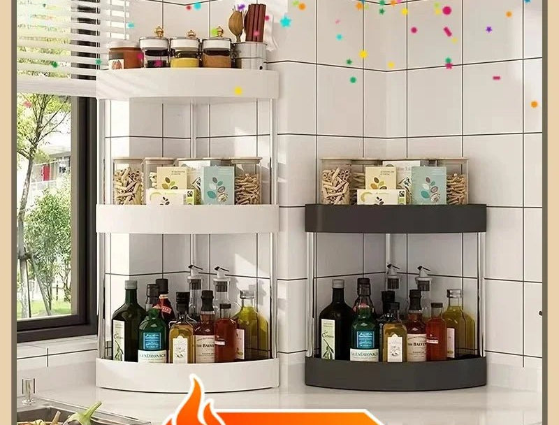 Étagère d'angle industrielle pour coin cuisine - vente privée 14:200003699A-black