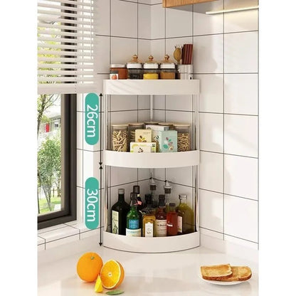 Étagère d'angle industrielle pour coin cuisine - vente privée 14:29B-white
